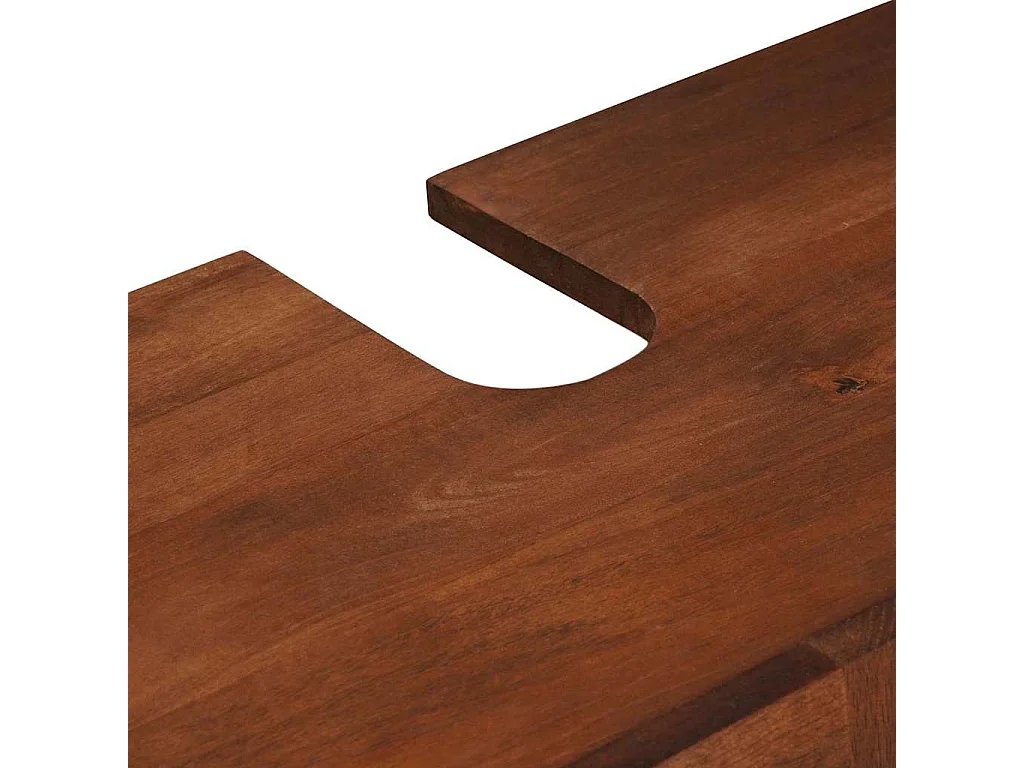 Badkamermeubelset 2 stuks 62 x 33 x 58 cm Massief mangohout