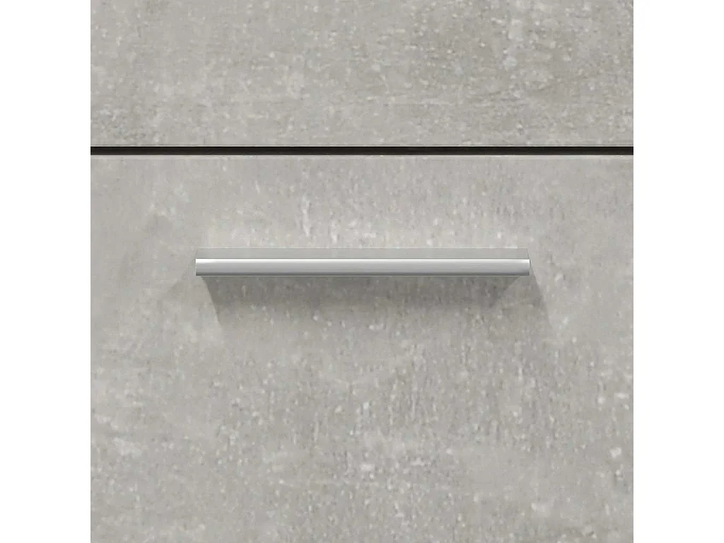 Mobile da bagno con specchio in legno ingegnerizzato grigio cemento