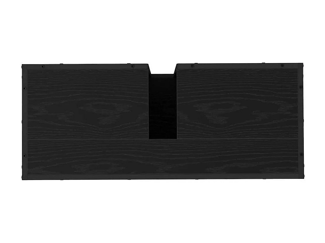 Meuble de Lavabo de Salle de Bain Chêne noir 80 x 33 x 60 cm