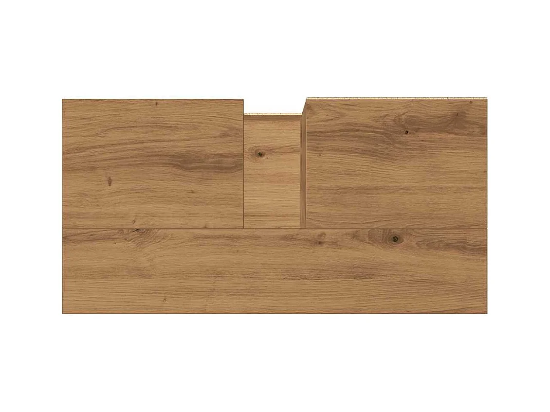 Badkamer wastafelkast handgemaakt eiken 65x33x60 cm