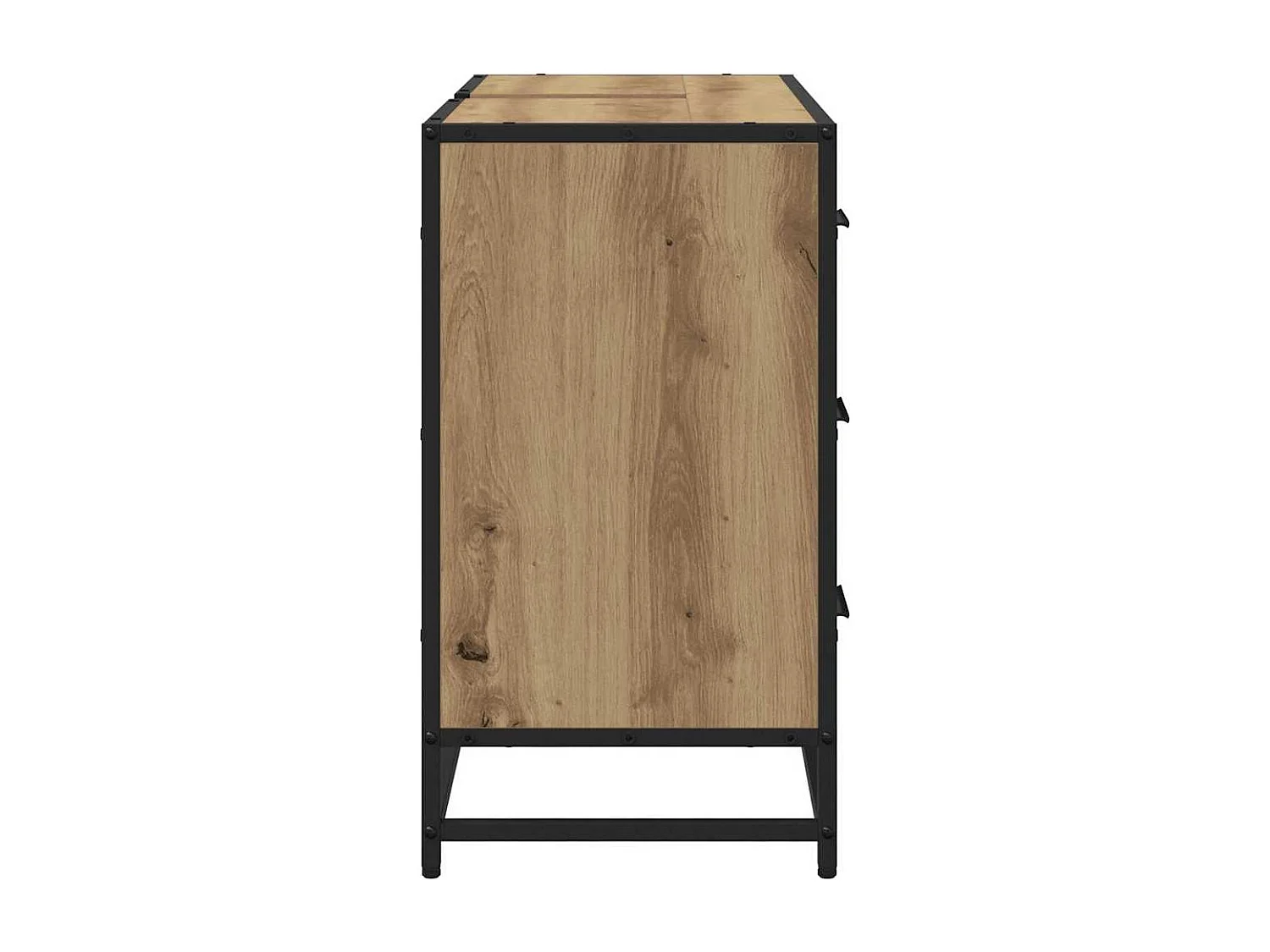 Meuble de Lavabo de Salle de Bain avec tiroir chêne artisanal
