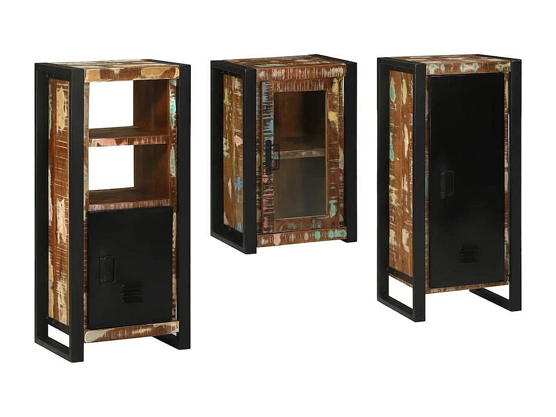 Set di mobili da bagno a parete 3 pezzi