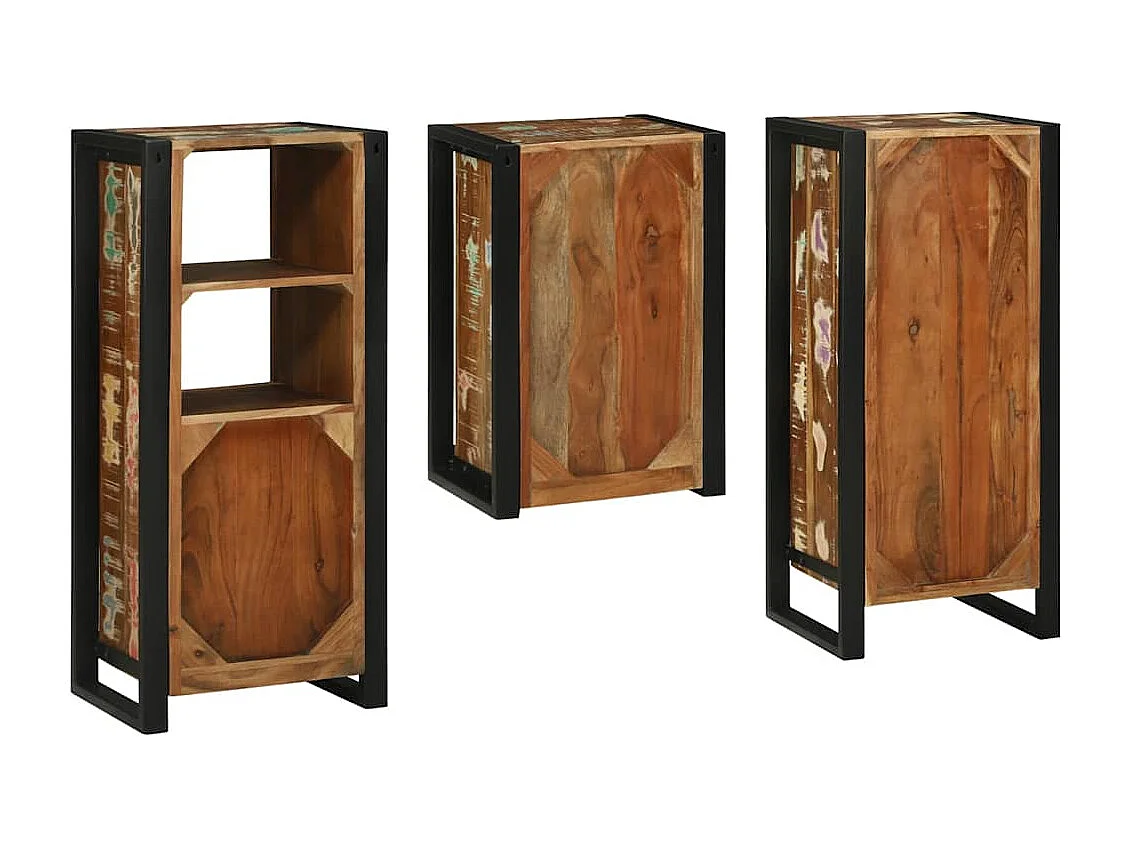 Set di mobili da bagno a parete 3 pezzi