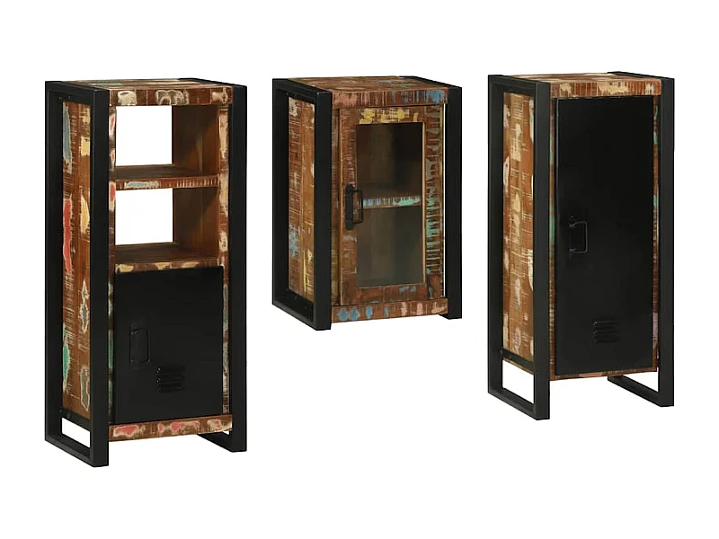 Set di mobili da bagno a parete 3 pezzi