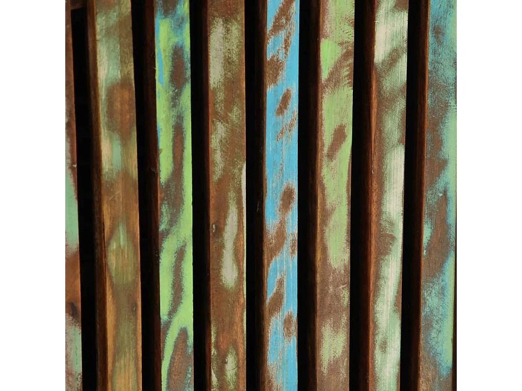 Mobiletto da bagno pensile 38x34x48cm in legno massello di acacia