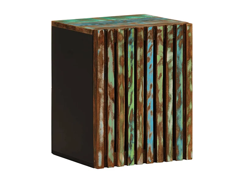 Mobiletto da bagno pensile 38x34x48cm in legno massello di acacia