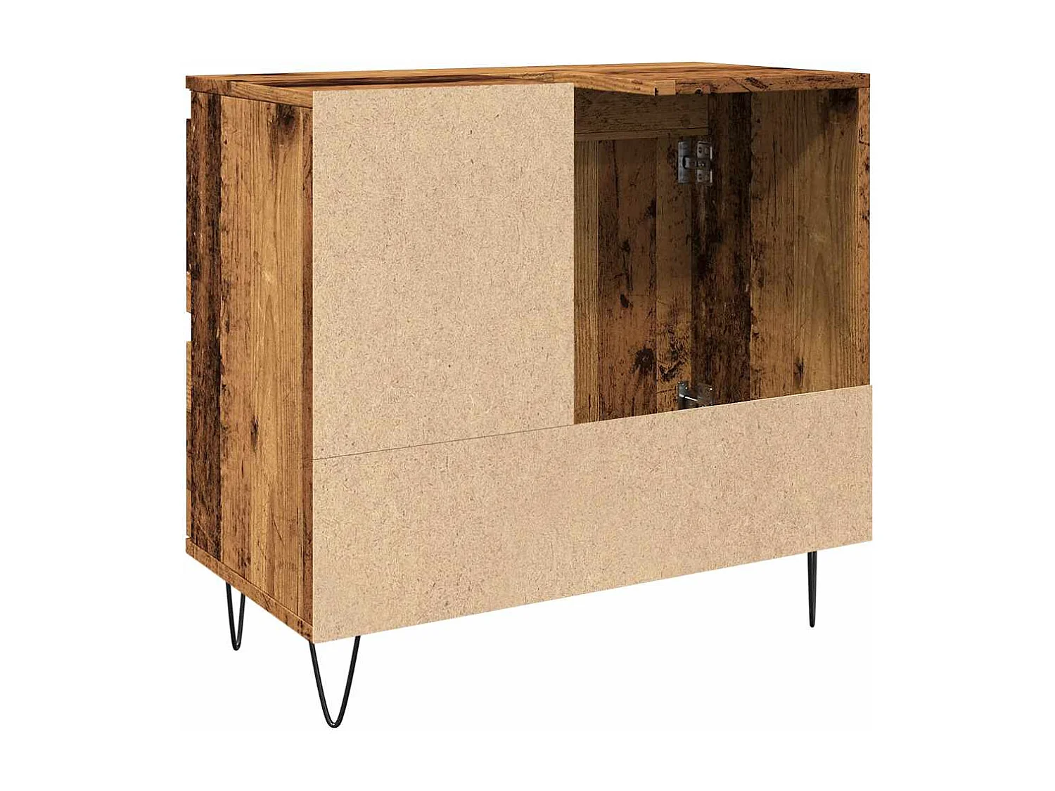 Mobile lavabo bagno in legno vecchio 65x33x60 cm