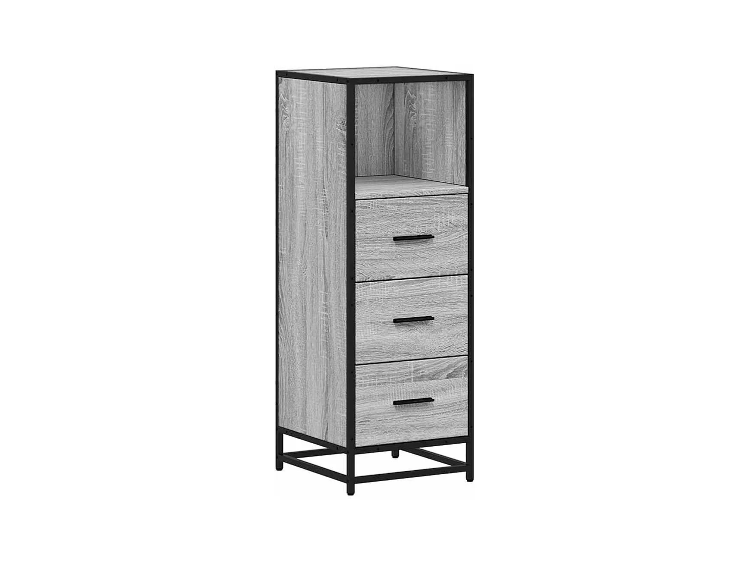 Armoire de salle de bain sonoma gris 35x37,5x100 cm