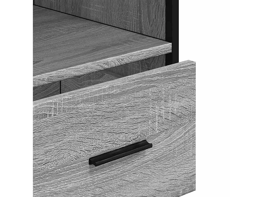 Armoire de salle de bain sonoma gris 35x37,5x100 cm