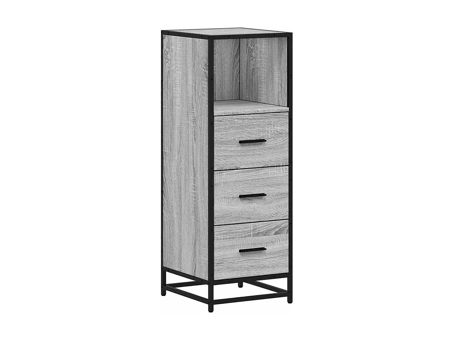 Armoire de salle de bain sonoma gris 35x37,5x100 cm
