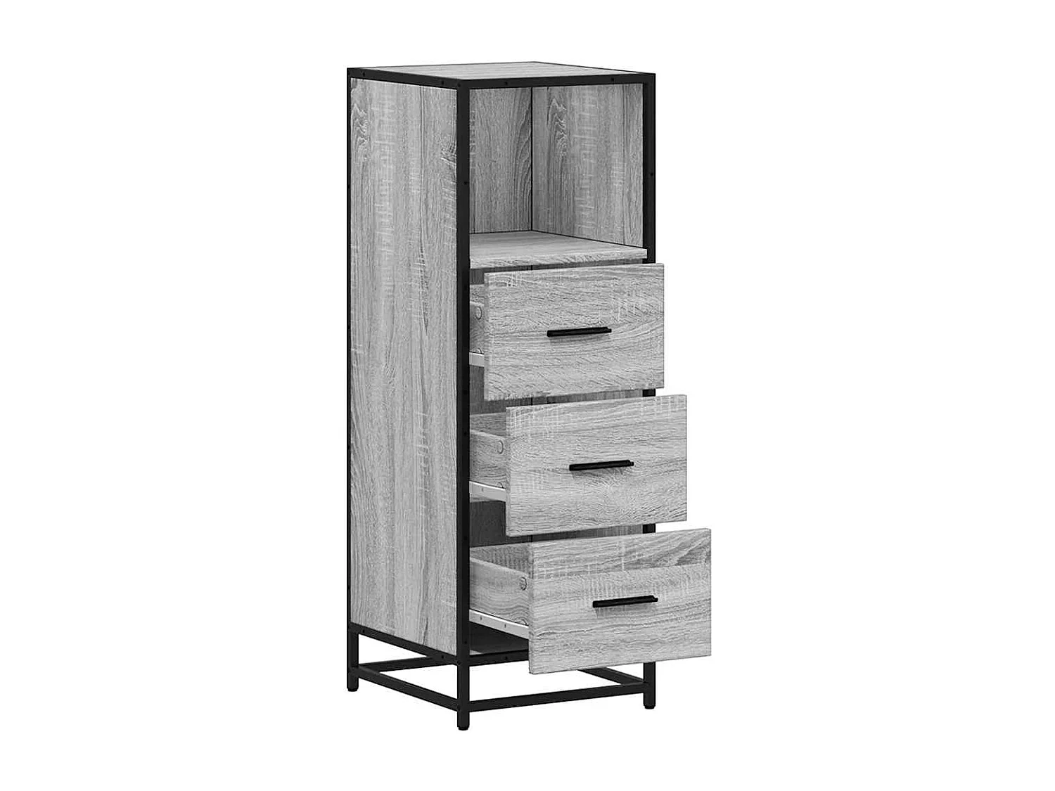 Armoire de salle de bain sonoma gris 35x37,5x100 cm