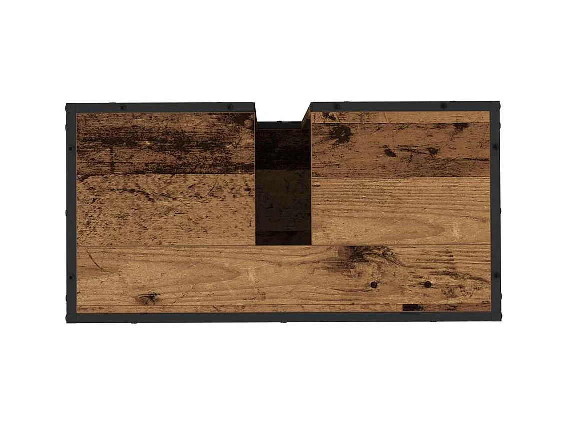 Badkamerwastafelkast antiek hout 65 x 33 x 60 cm