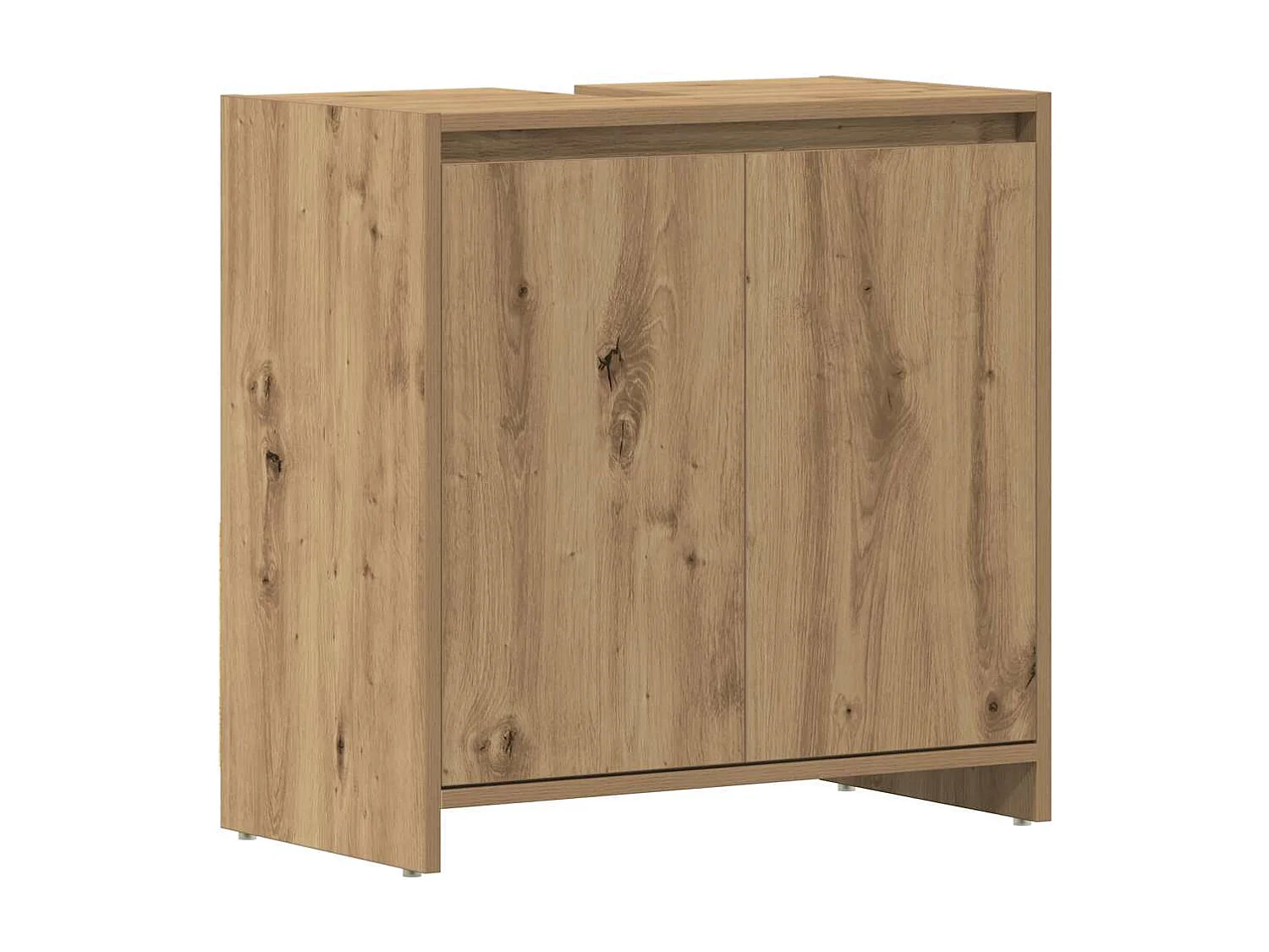 Badkamer wastafelmeubel, handgemaakt eikenhout, 60x33x60 cm