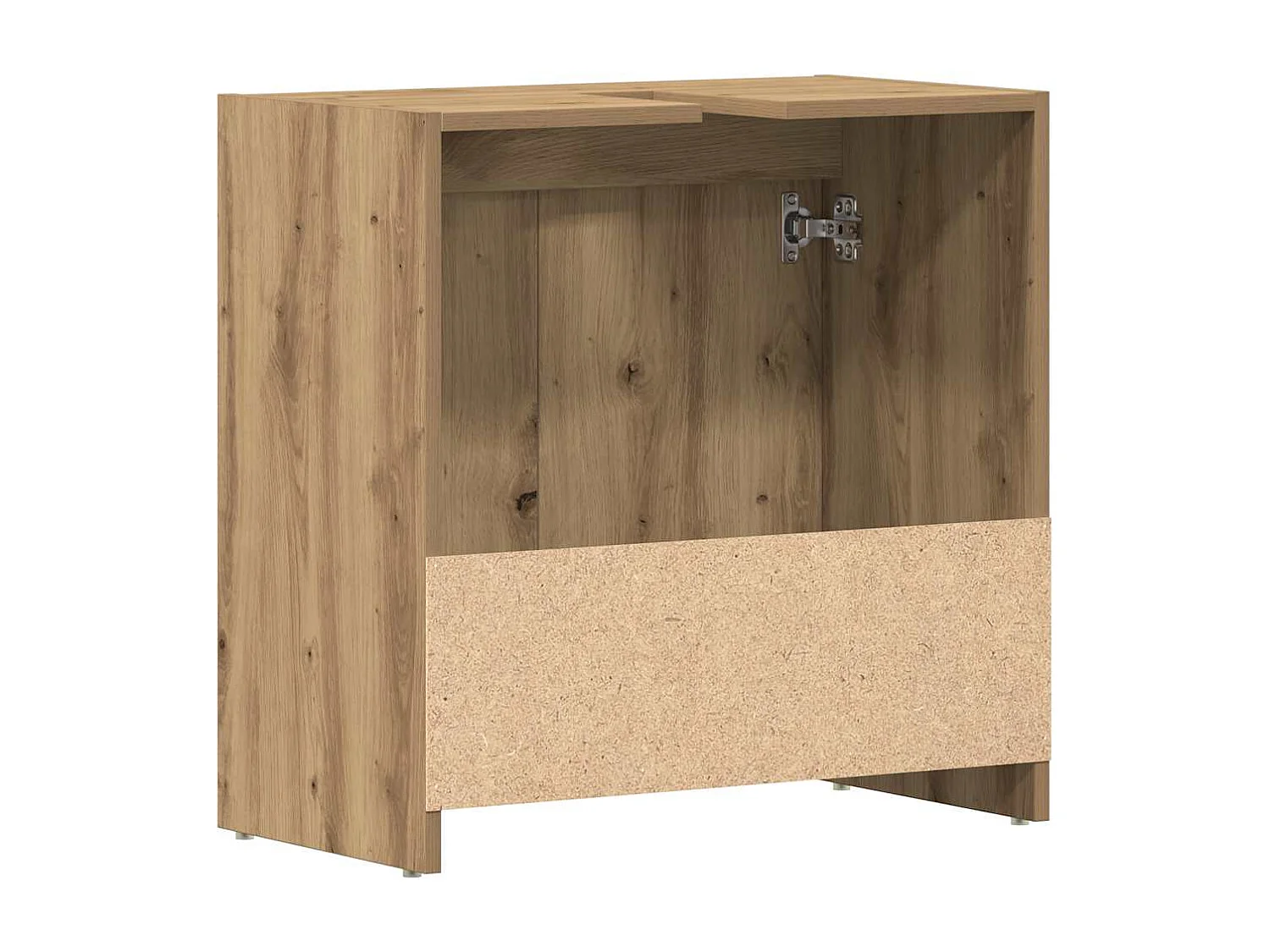 Badkamer wastafelmeubel, handgemaakt eikenhout, 60x33x60 cm