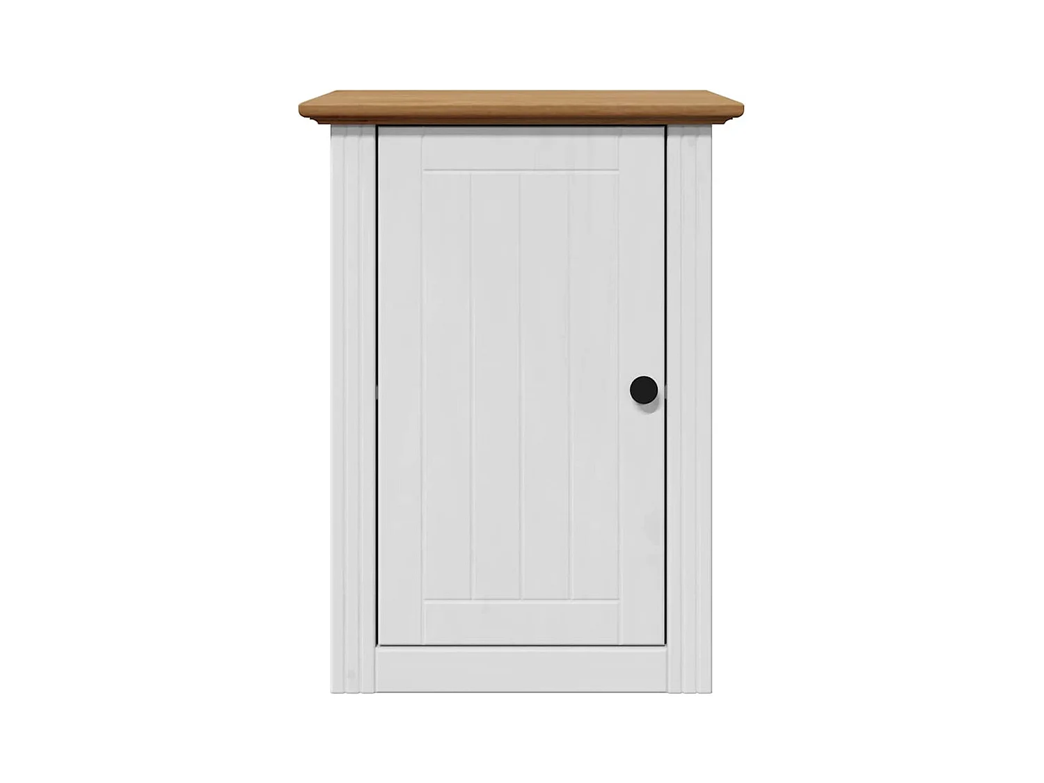 Armoire murale de salle de bain BODO blanc et marron 44x30x60cm