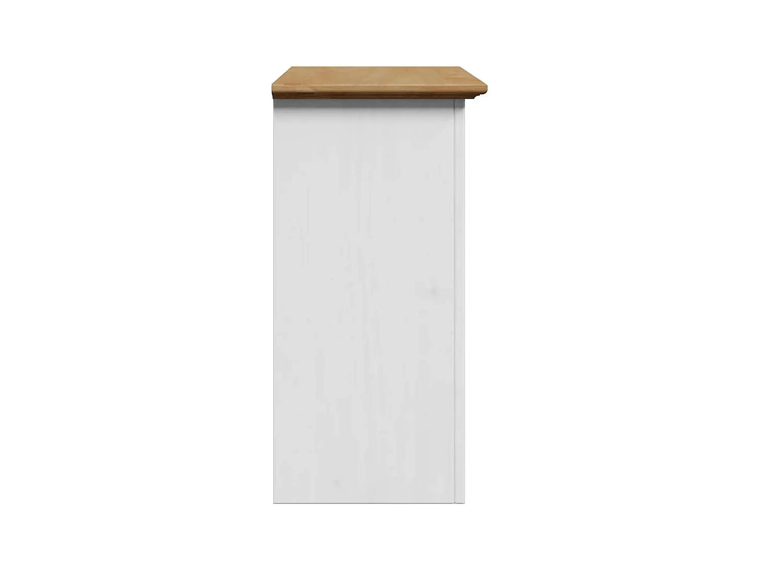 Armoire murale de salle de bain BODO blanc et marron 44x30x60cm