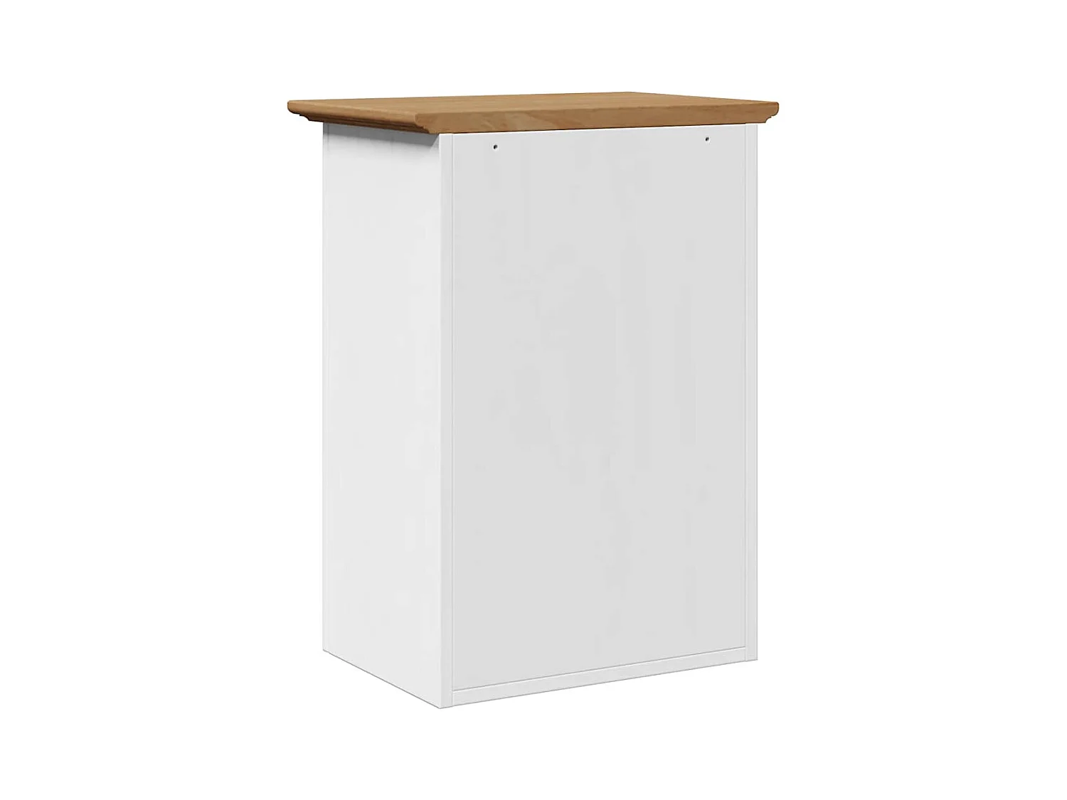 Armoire murale de salle de bain BODO blanc et marron 44x30x60cm