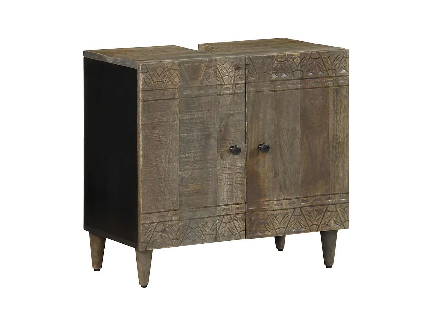 Armoire lavabo de salle de bain bois massif de manguier