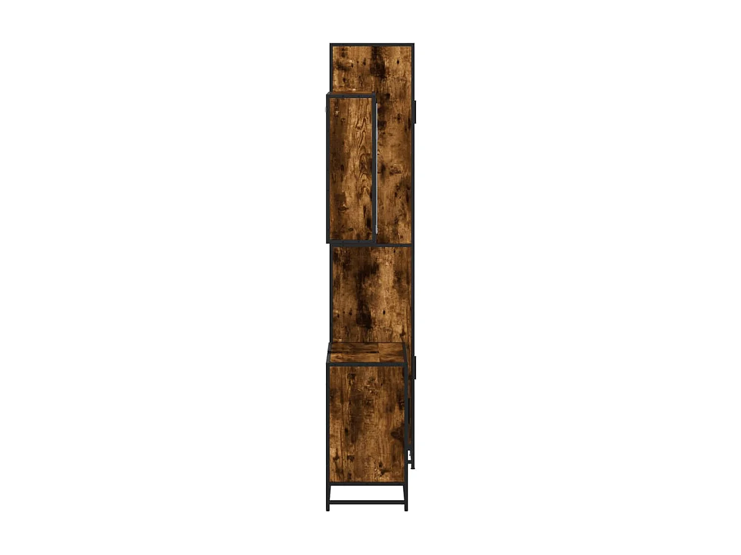 Set di mobili da bagno 3 pezzi Rovere affumicato