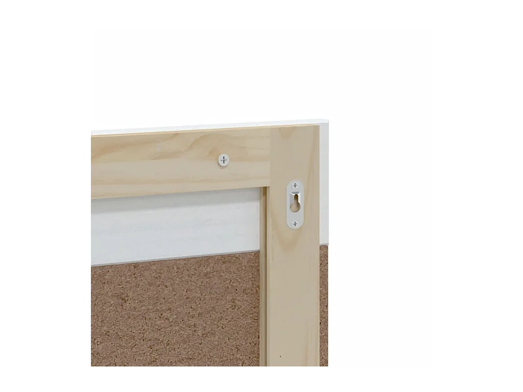 Meubles de salle de bain 2 pcs BERG blanc bois de pin massif