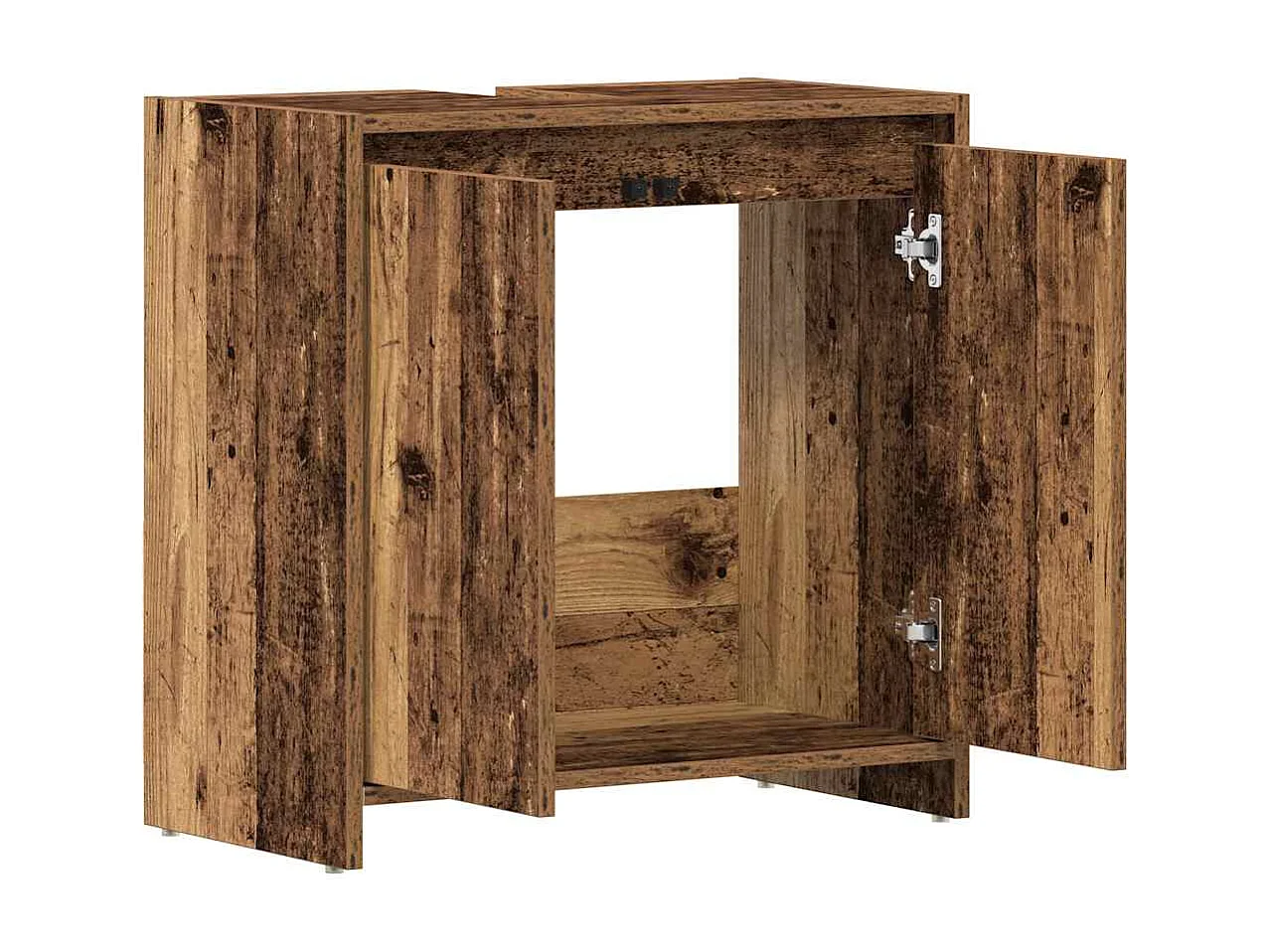 Badkamer wastafelkast oud hout 60x33x60 cm