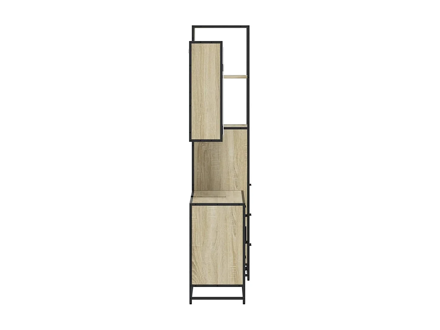Ensemble de meubles de salle de bain 3 pcs chêne sonoma