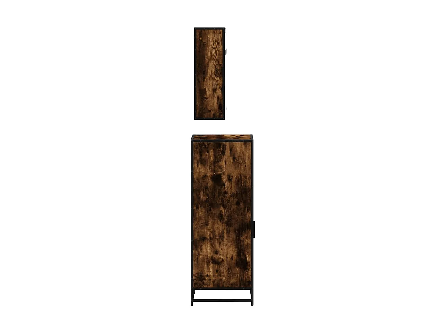 Ensemble de meubles de salle de bain 3 pcs Chêne fumé