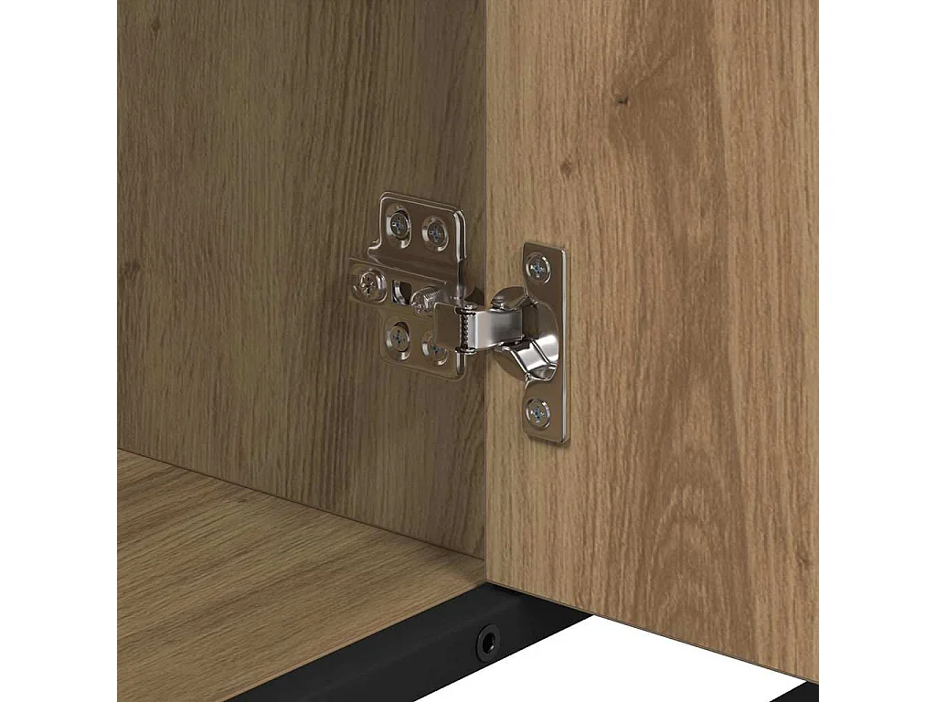 Meuble de Lavabo de Salle de Bain avec étagère chêne artisanal