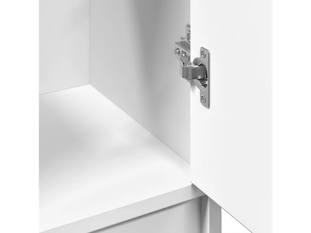 Witte wastafelkast 63x29x55 cm bewerkt hout