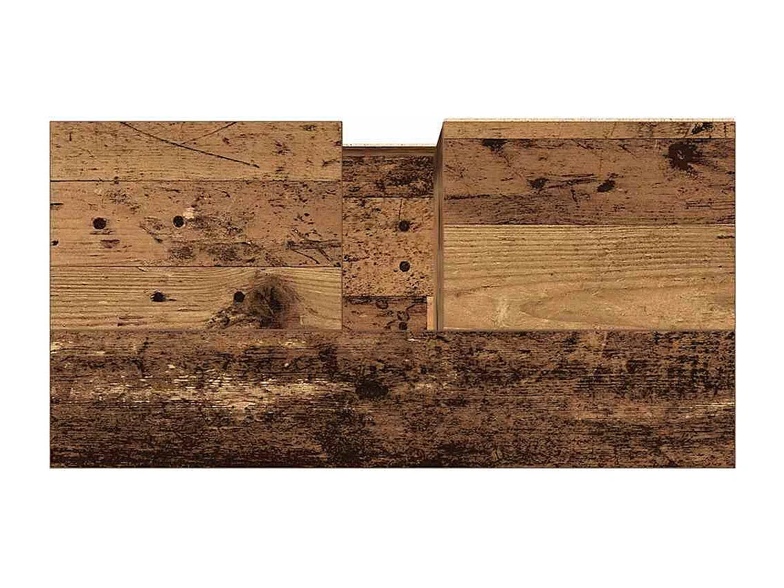 Armoire de lavabo de salle de bain vieux bois 65x33x60 cm