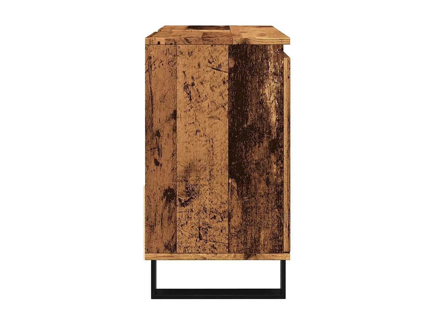 Armoire de lavabo de salle de bain vieux bois 65x33x60 cm