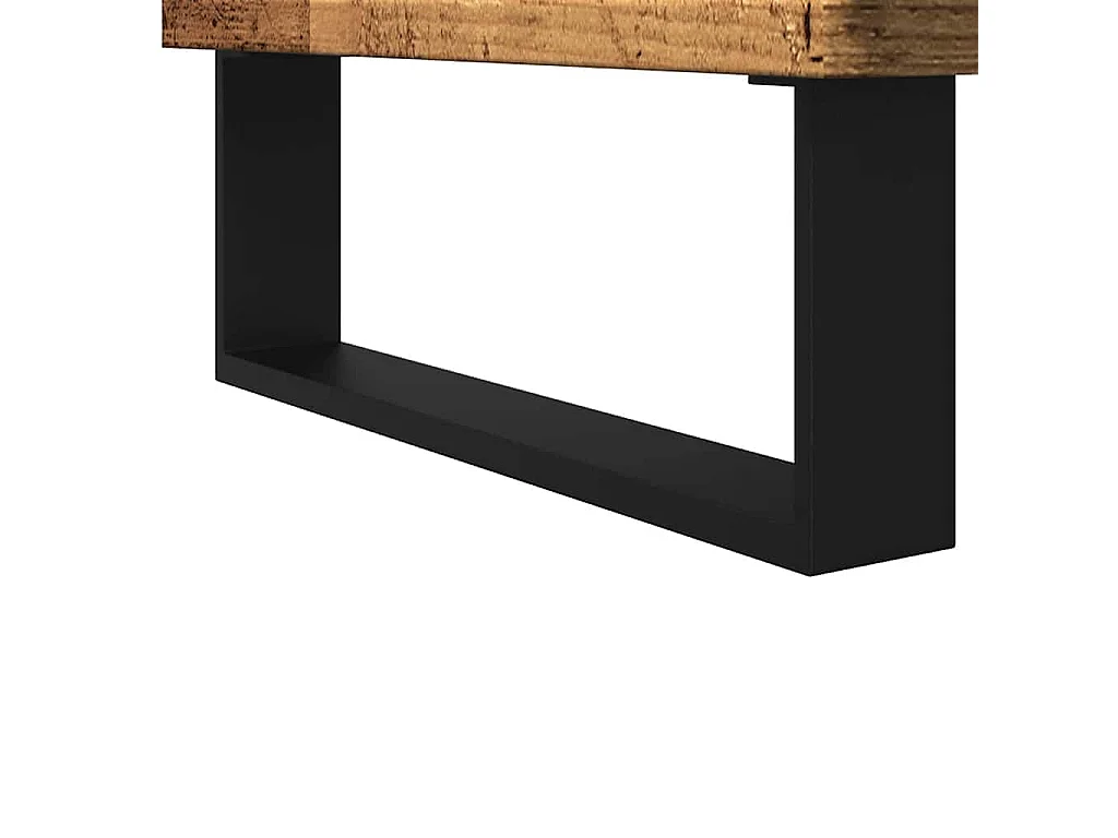 Armoire de lavabo de salle de bain vieux bois 65x33x60 cm