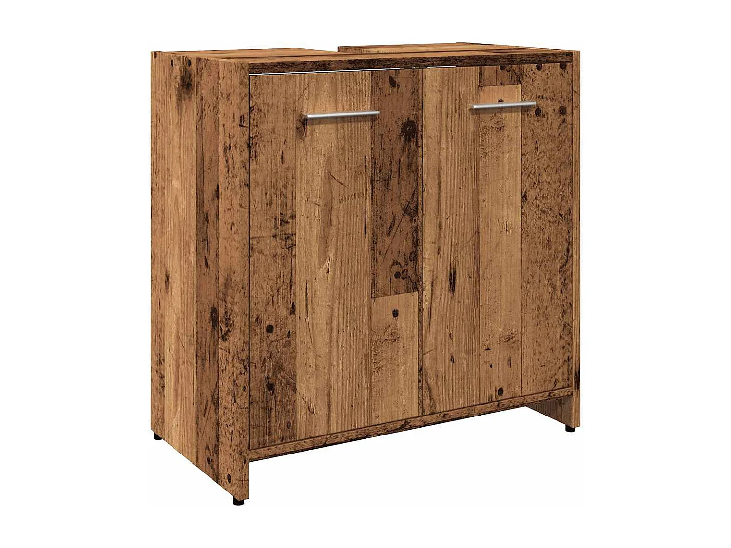 Mobile lavabo bagno in legno vecchio 60x33x60 cm