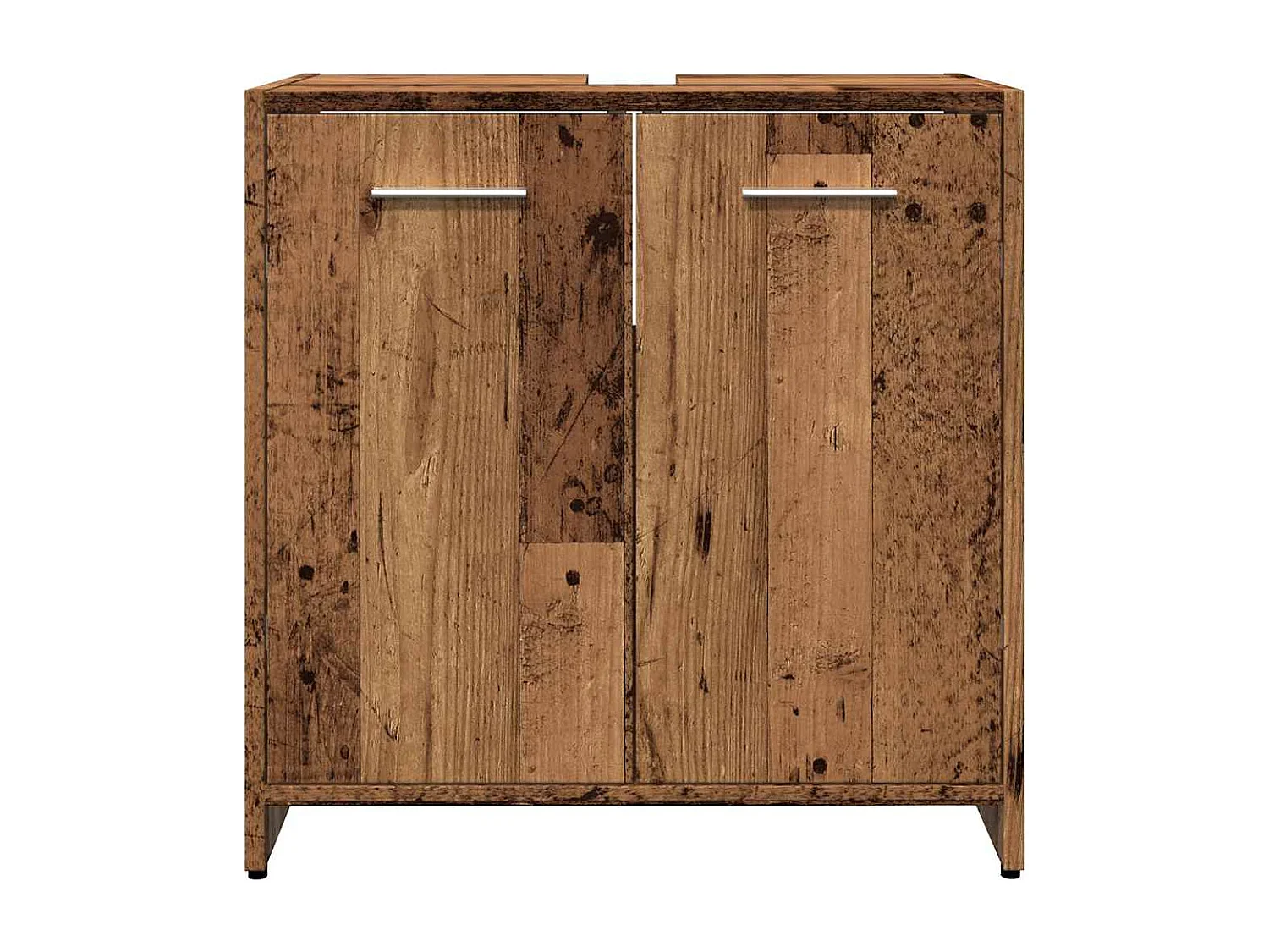 Mobile lavabo bagno in legno vecchio 60x33x60 cm