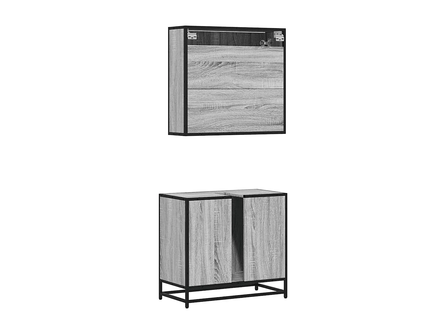 Set di mobili da bagno Sonoma Grey da 2 pezzi