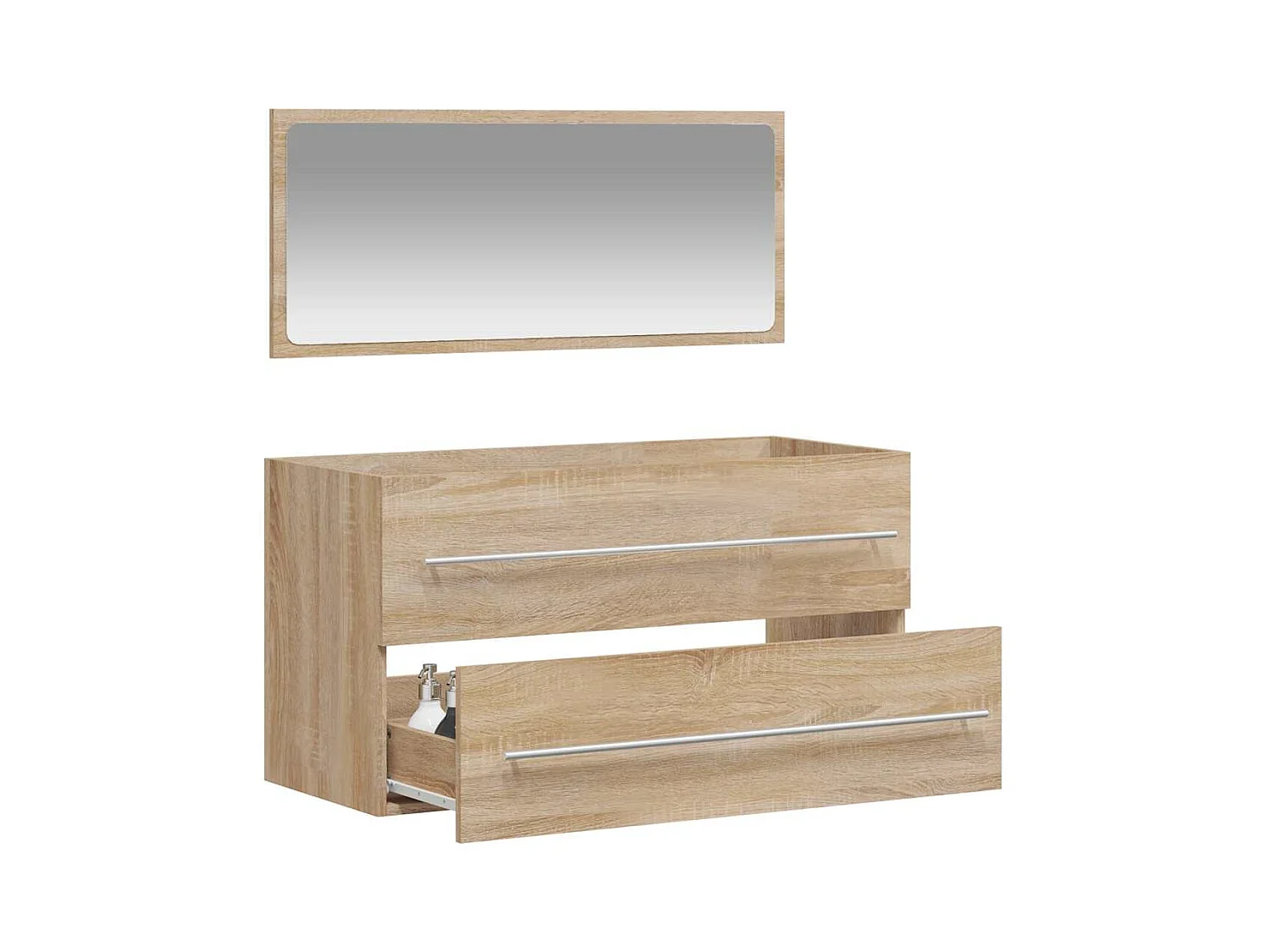 Sonoma Eikenhouten Spiegelbadkamerkast