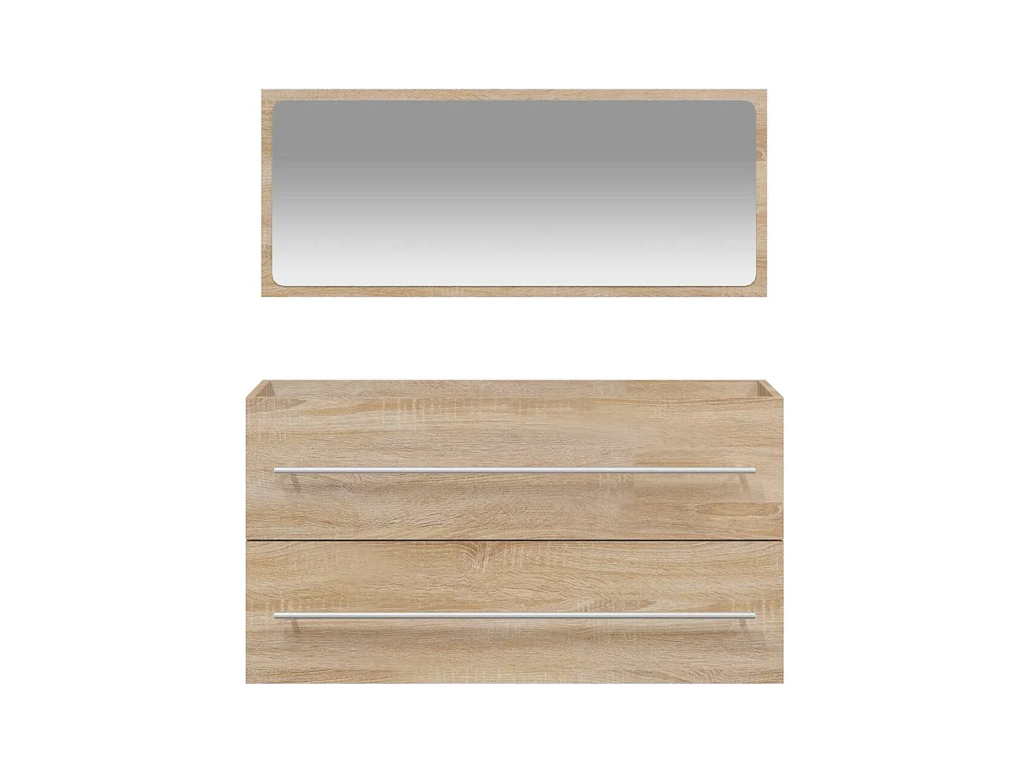 Sonoma Eikenhouten Spiegelbadkamerkast