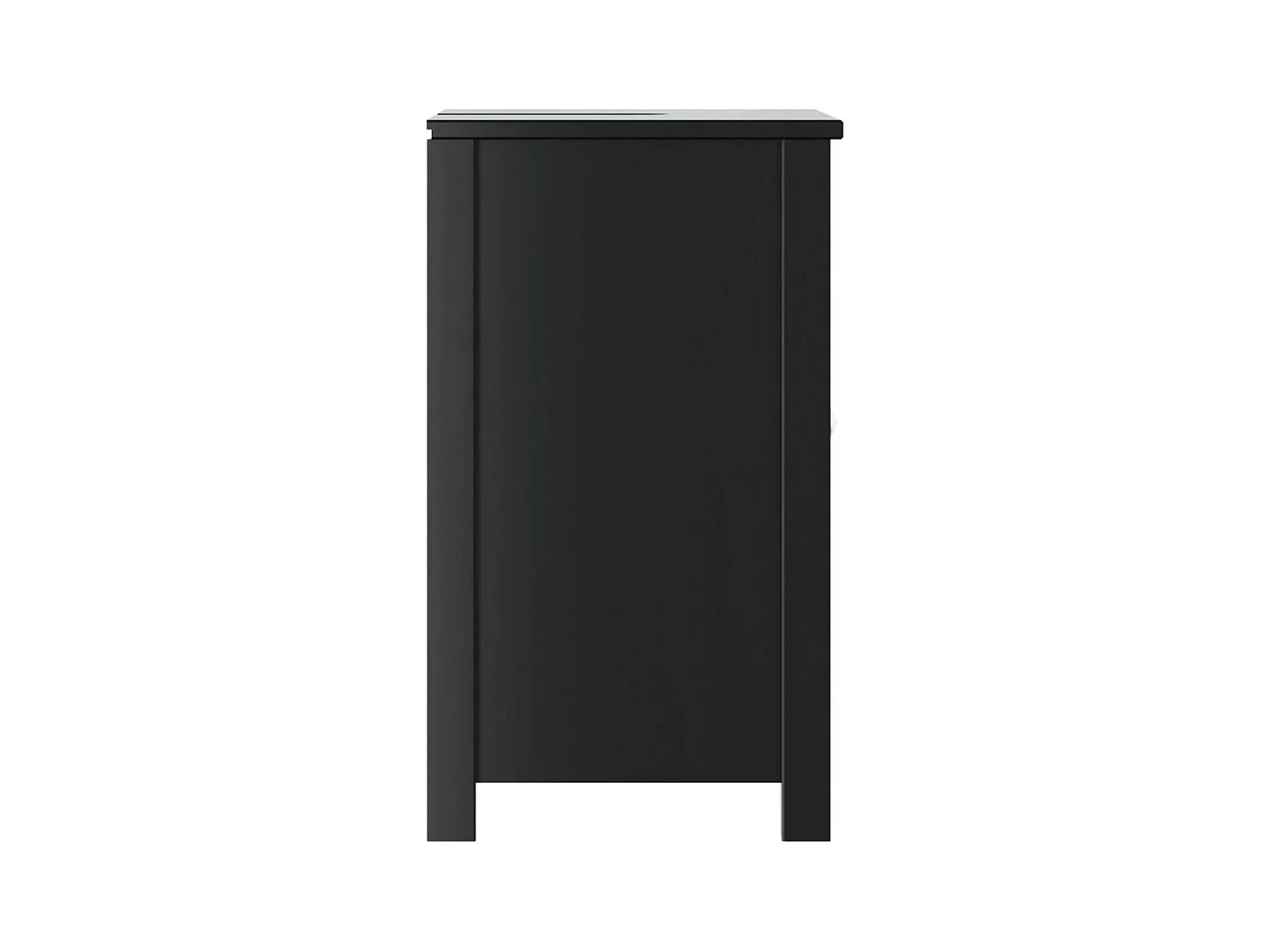 BERG badkamerkast zwart 60x34x59 cm massief grenenhout