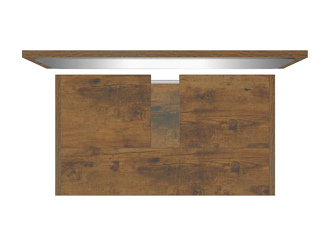 Meubles de salle de bain Chêne fumé Bois d'ingénierie