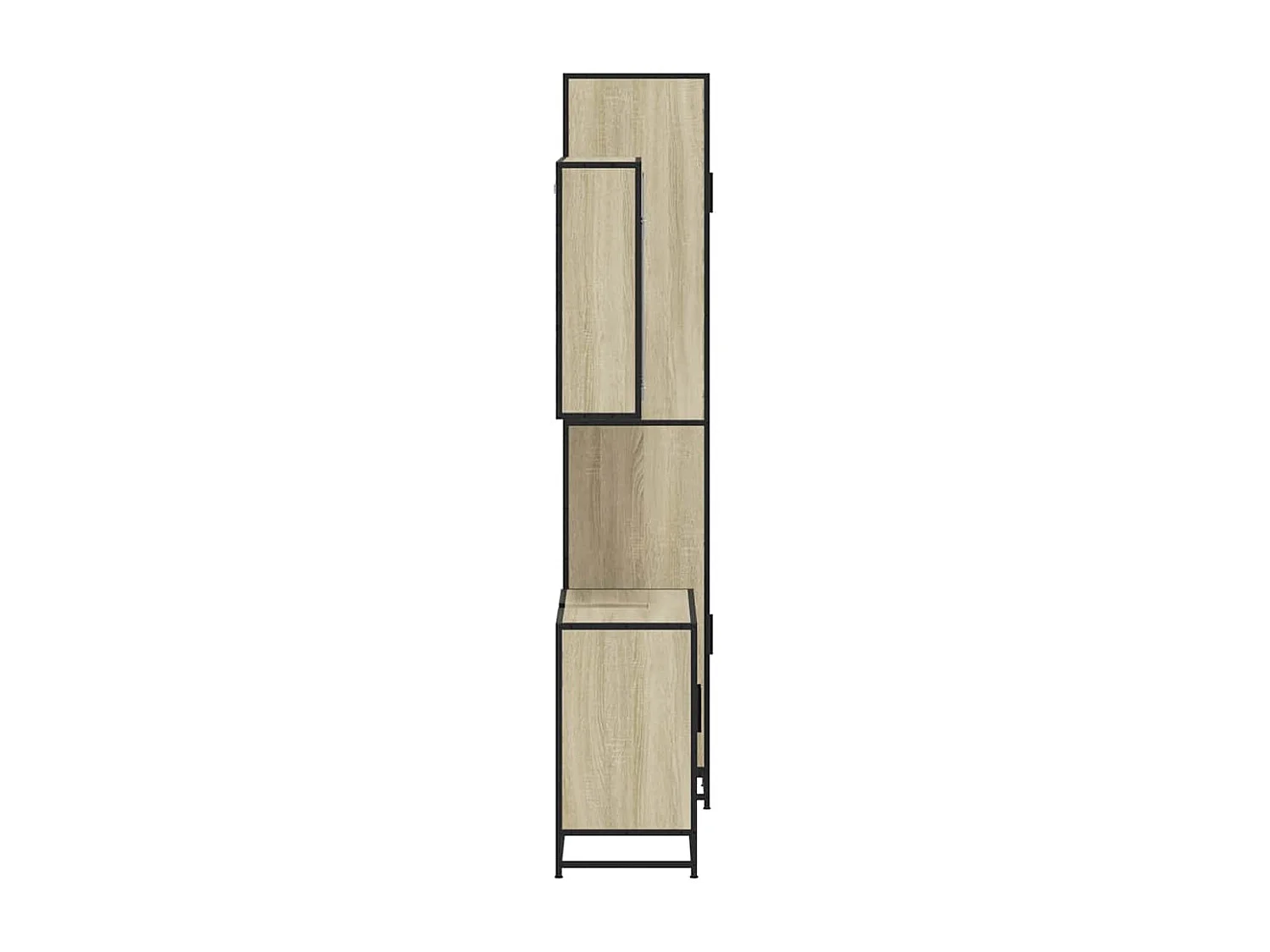 Ensemble de meubles de salle de bain 3 pcs chêne sonoma