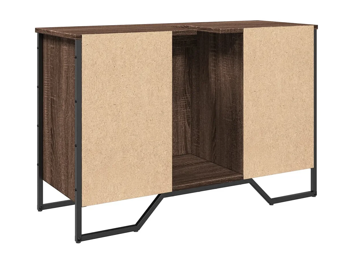 Badkamer wastafelkast bruin eiken 91x35x60 cm