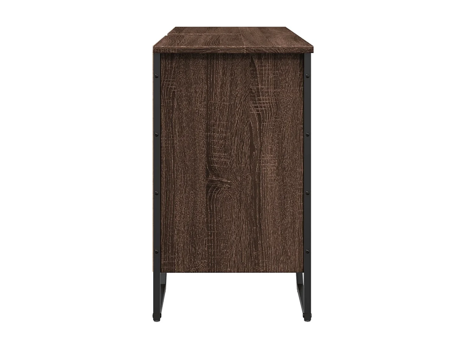 Mobile lavabo bagno rovere marrone 91x35x60 cm