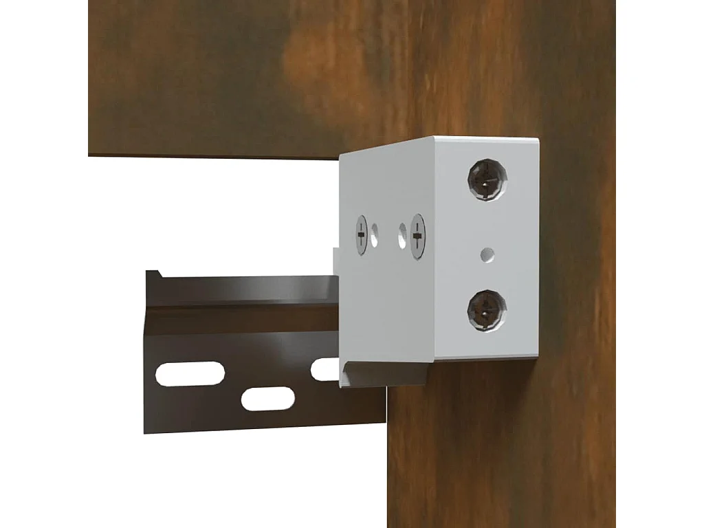 Mueble de baño con espejo Roble ahumado 41x38,5x48 cm