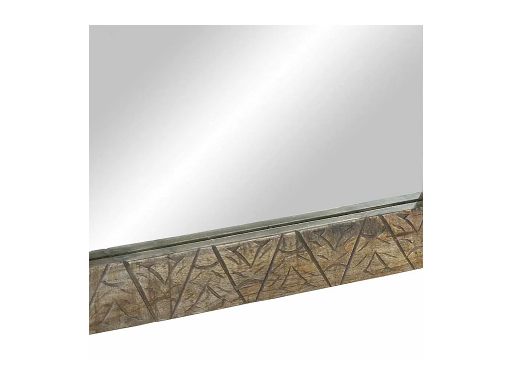 Miroir de salle de bain 50x2,5x70 cm bois de manguier massif