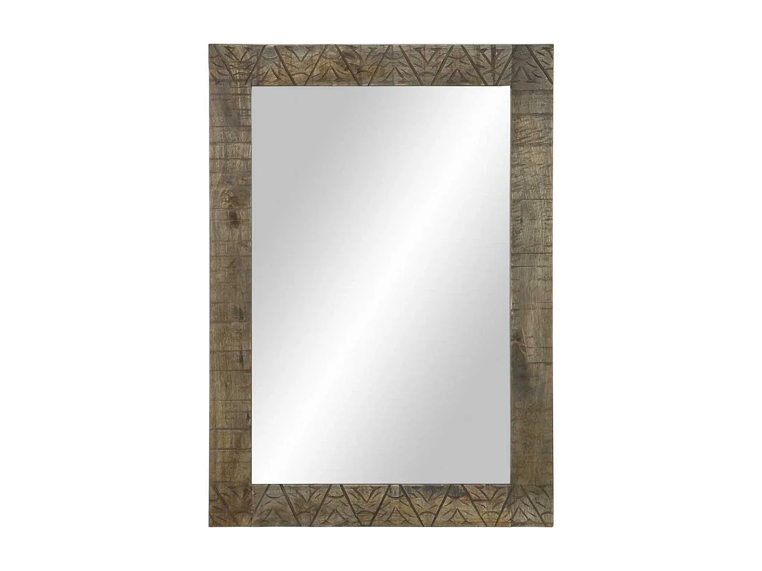 Miroir de salle de bain 50x2,5x70 cm bois de manguier massif