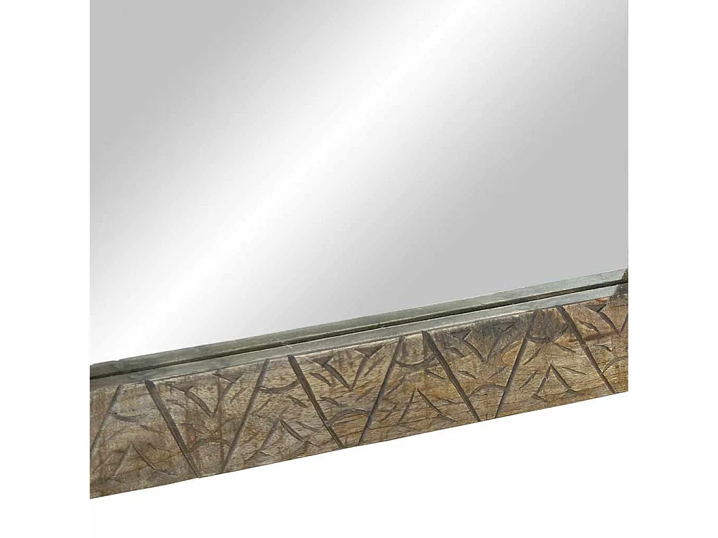 Miroir de salle de bain 50x2,5x70 cm bois de manguier massif