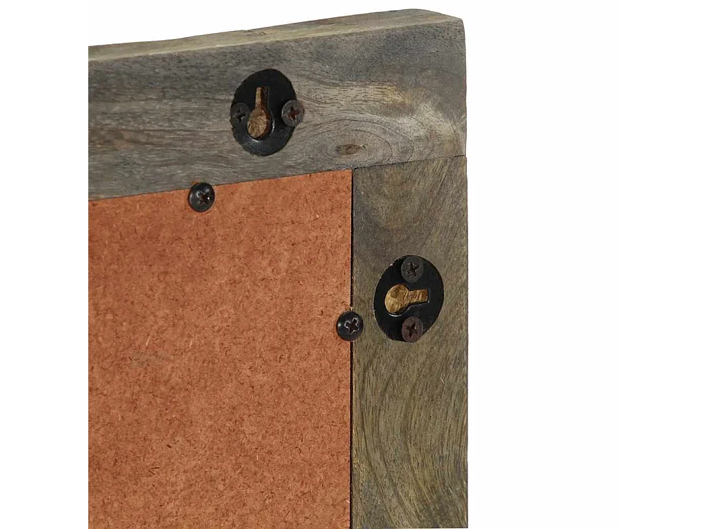 Miroir de salle de bain 50x2,5x70 cm bois de manguier massif