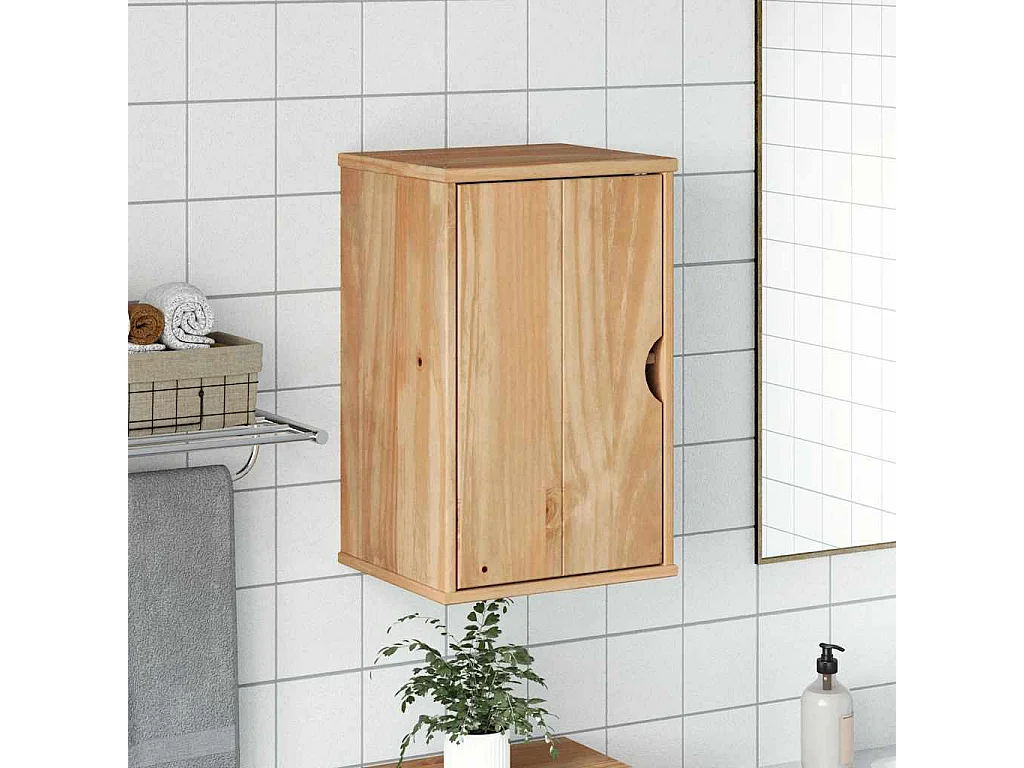 Mueble de baño de pared OTTA 35x30x55 cm madera maciza