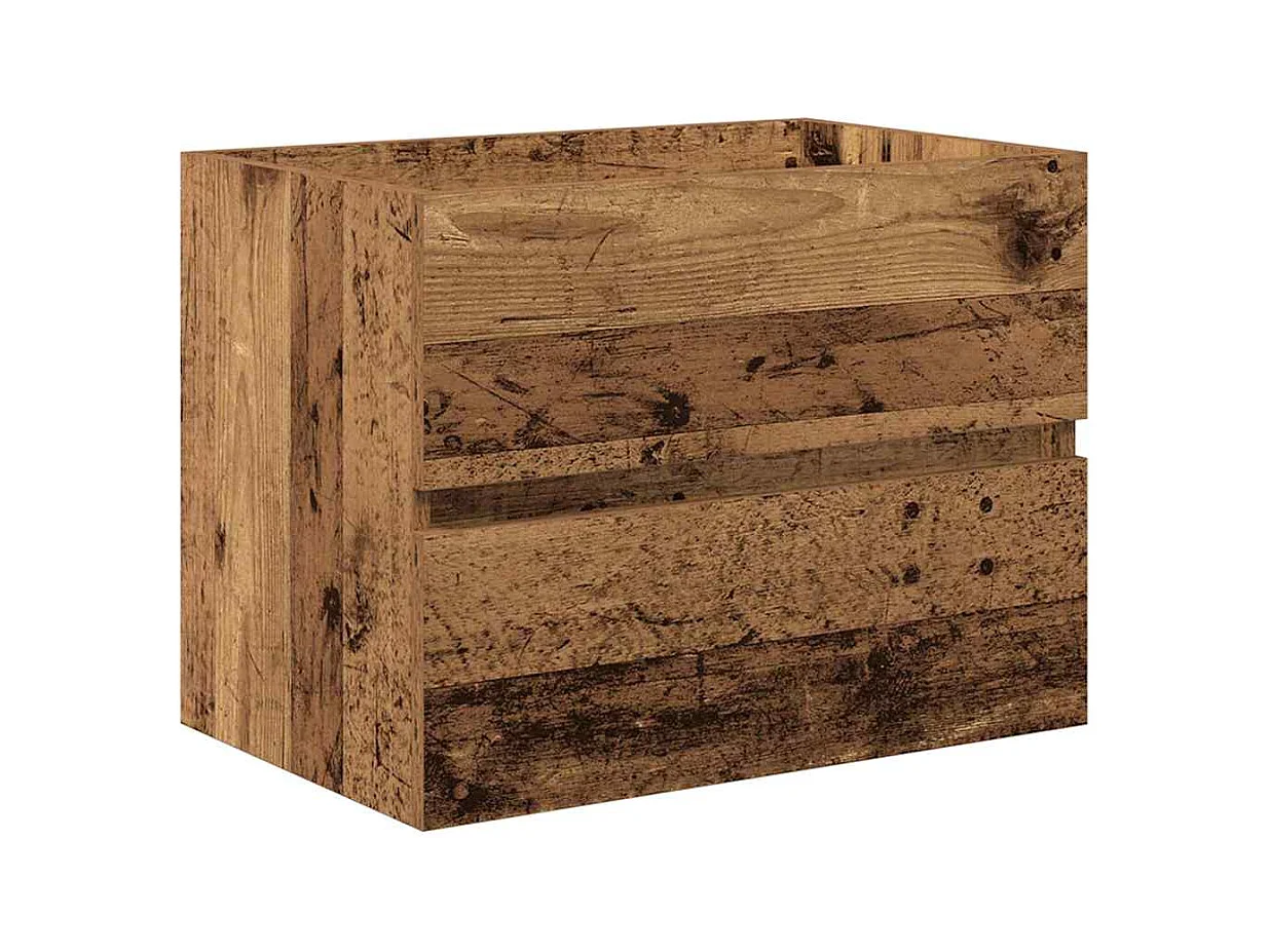 Set de Meubles de Salle de Bain avec tiroir 2 pcs Bois Ancien