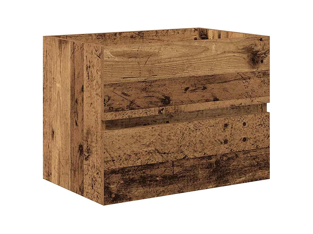 Set de Meubles de Salle de Bain avec tiroir 2 pcs Bois Ancien